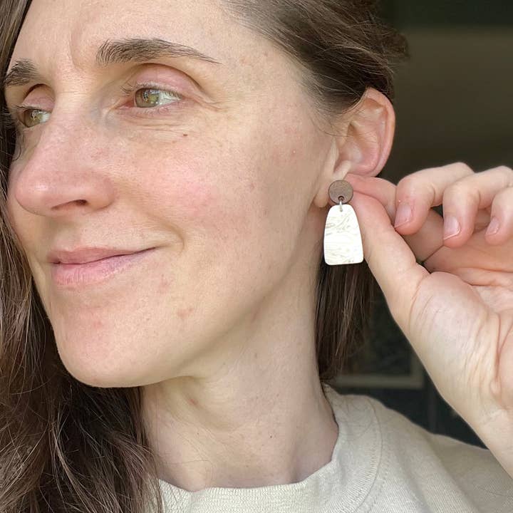 Courage & Calling - Wholesale Dangle Earrings - Norah Dangles in Pristine Abalone1