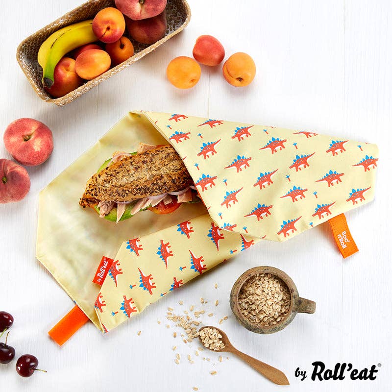 Brotzeit - Wholesale Zakje/kleedje voor voedsel - Roll'eat Boc`n`Roll ANIMALS Collection Sandwich Wrap wasbare snackzak broodzak16