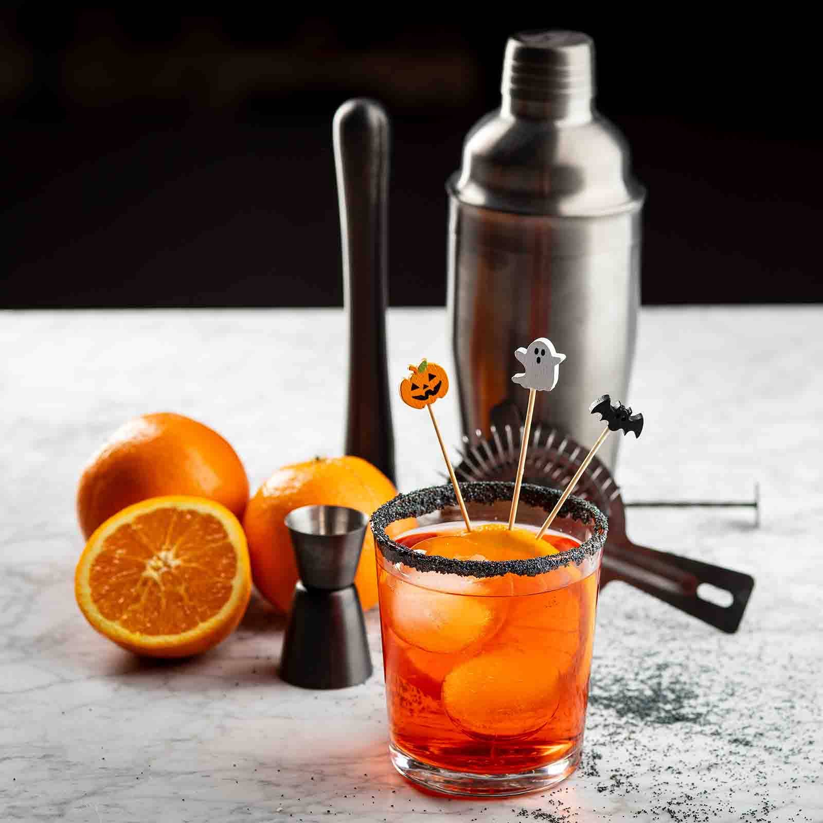 TableCraft Products Company - Wholesale Cake/Cupcake Topper - 4.5" Decorative Picks (Pumpkin, Ghost, & Bat), Pack of 1002