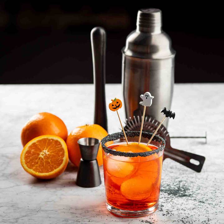 TableCraft Products Company - Wholesale Cake/Cupcake Topper - 4.5" Decorative Picks (Pumpkin, Ghost, & Bat), Pack of 1002