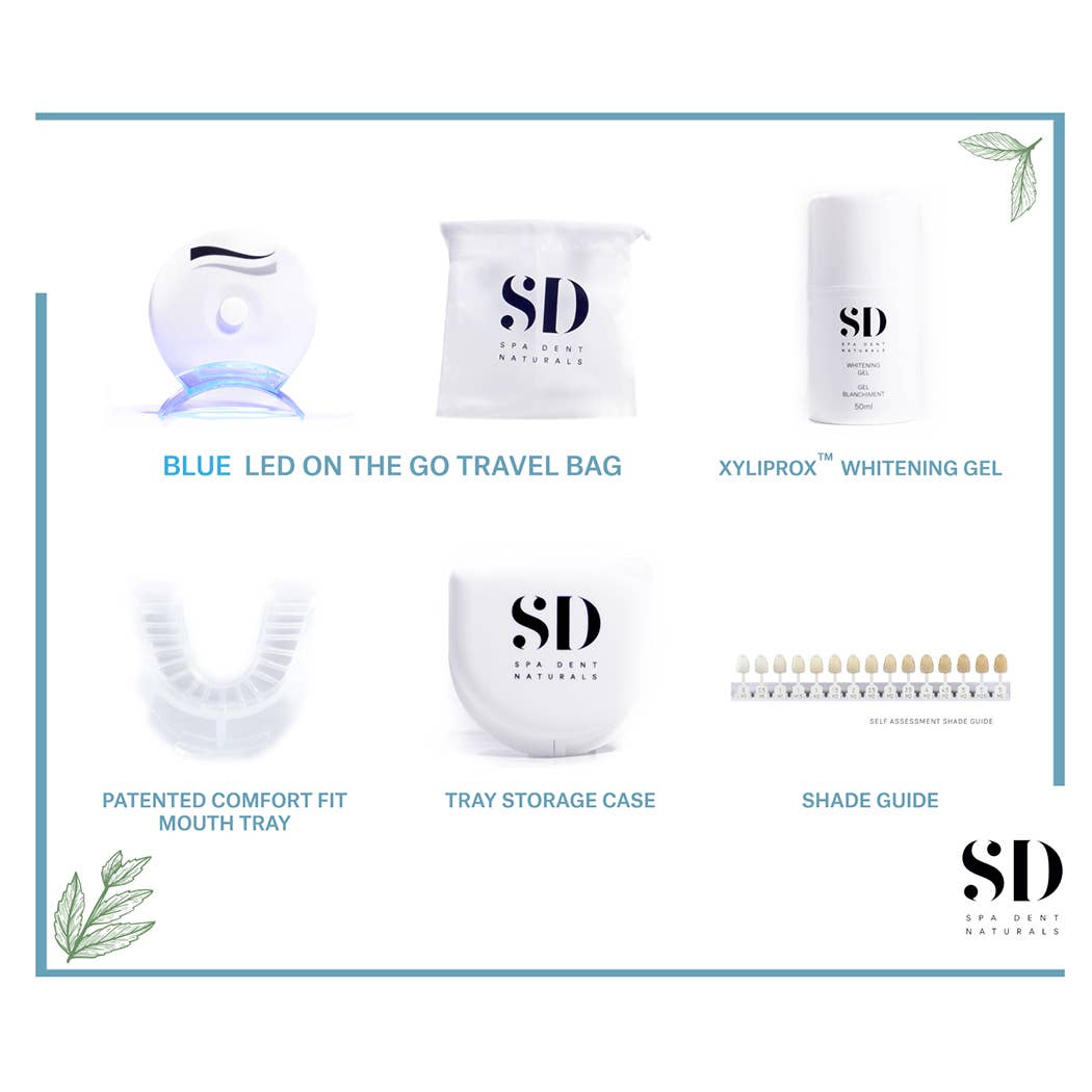 Spa Dent Naturals - Wholesale Teeth Whitener - Blue LED Kit Accelerated Whitening2