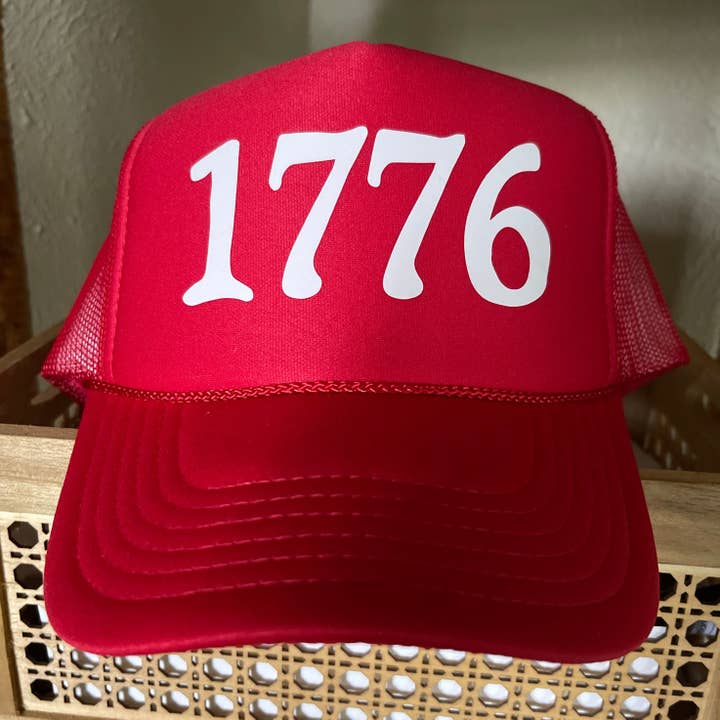 1776 Trucker Hat | Red for wholesale by Happi Style