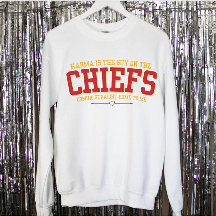 Karma is a Guy on the Chiefs for wholesale by Farmtown Printing Company
