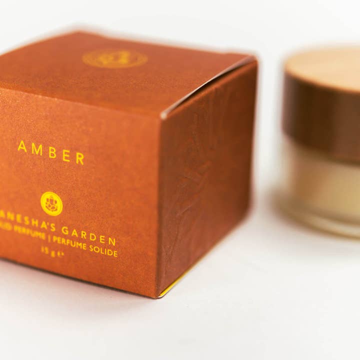 Between Heaven & Earth Mfg. - Wholesale Solid Perfume - Ganesha's Garden Amber Solid Perfume2