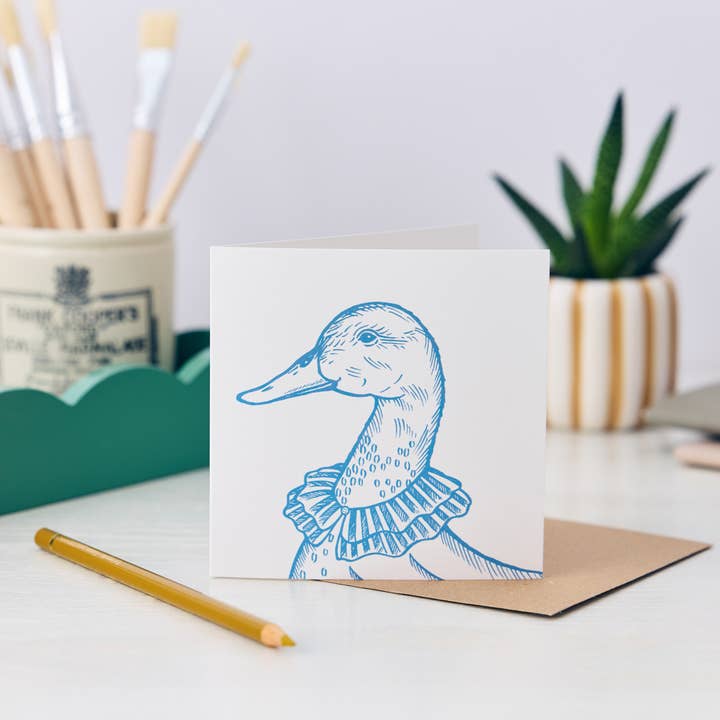 Nancy Duck Greetings Card for wholesale by Wild Things