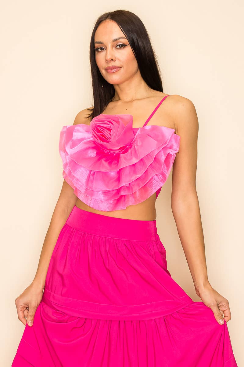 QMP Moda - Wholesale Blouse - Women's - FLOWER TOP WITH ELASTIC BACK AND ZIPPER8