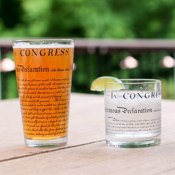 Well Told - Wholesale Beer Glass/Mug - Declaration of Independence - Historical - Pint Glass
