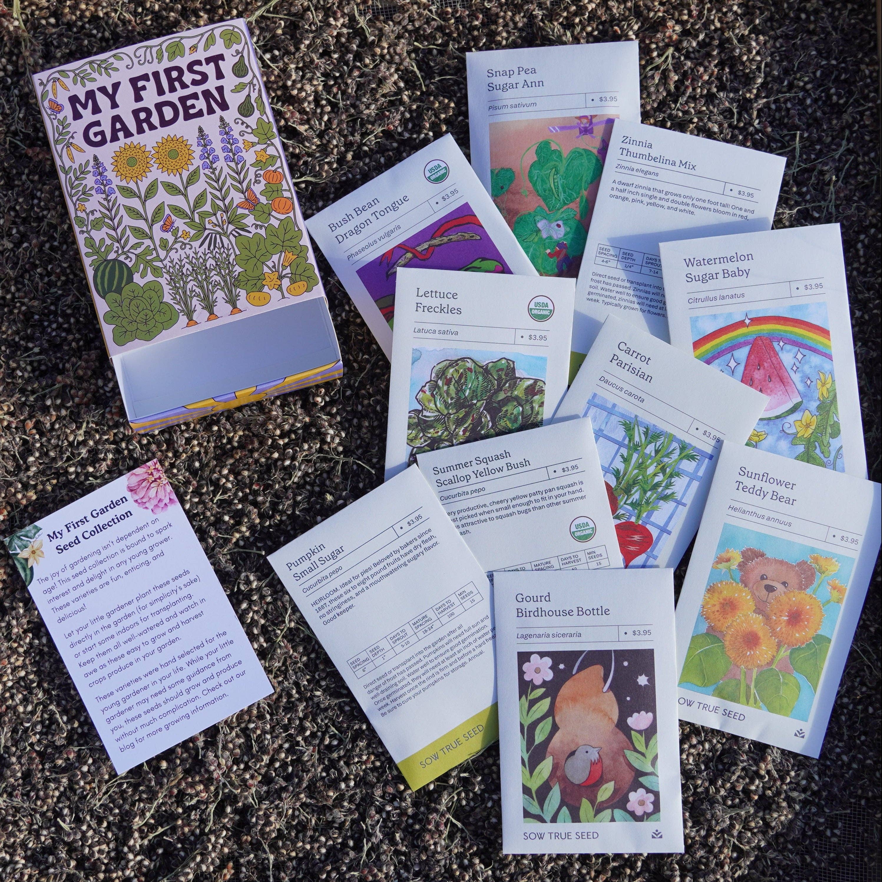 Sow True Seed - Vente Graines de plantes - Ma Première Boîte de Collection de Graines de Jardin1