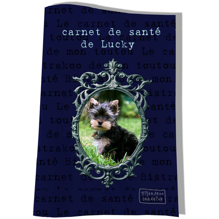 Livro saúde cachorro personalizado Blue 2 por atacado de BISTRAKOO