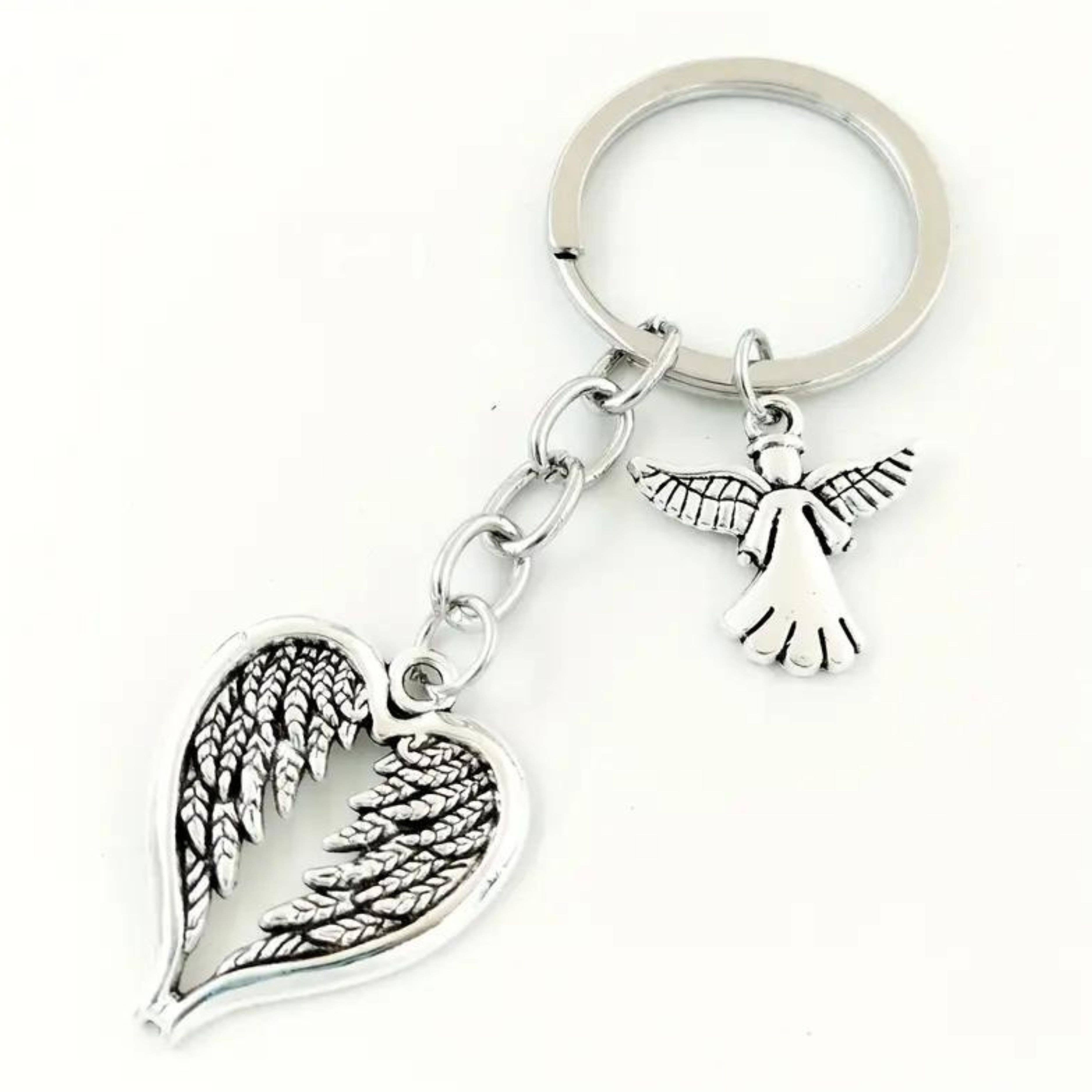 Magnifique Hearts – wholesale Keychain – Women's – Angel Wings Keychain - Heart Shaped Keychain, Charms Jewelry1