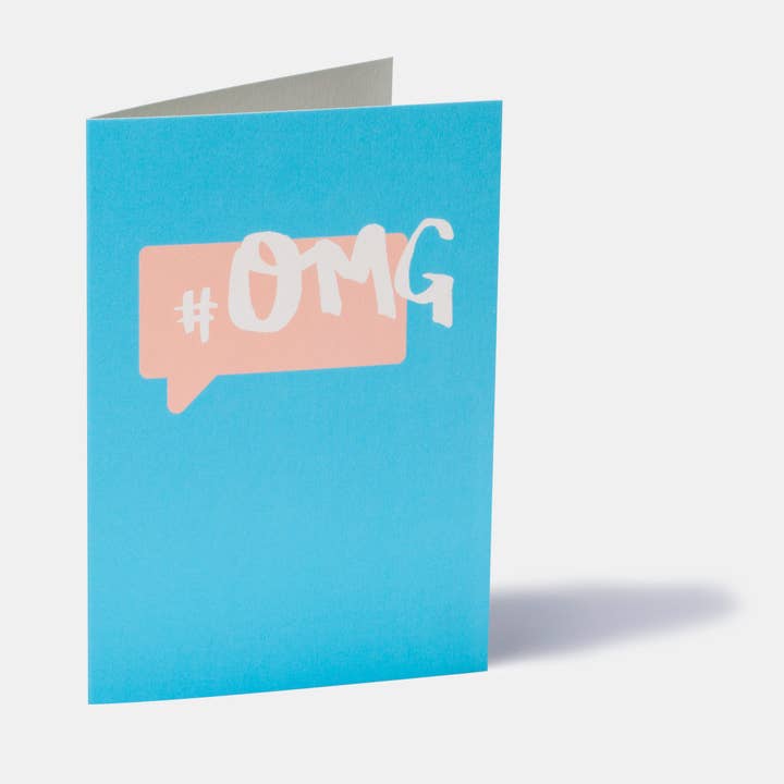 TAAB London – wholesale Everyday greeting card – Hashtag Card #OMG