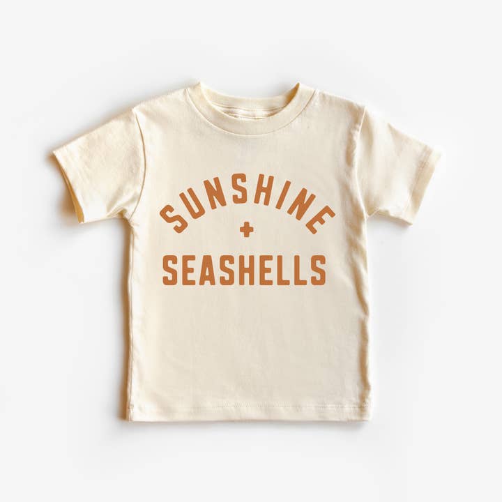Sunshine and Seashells Toddler and Youth Beach Shirt for wholesale by Benny & Ray Apparel