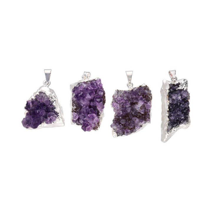 Vives de la Cortada S.L - Wholesale Individual Charm/Pendant - Small amethyst druzy pendant1