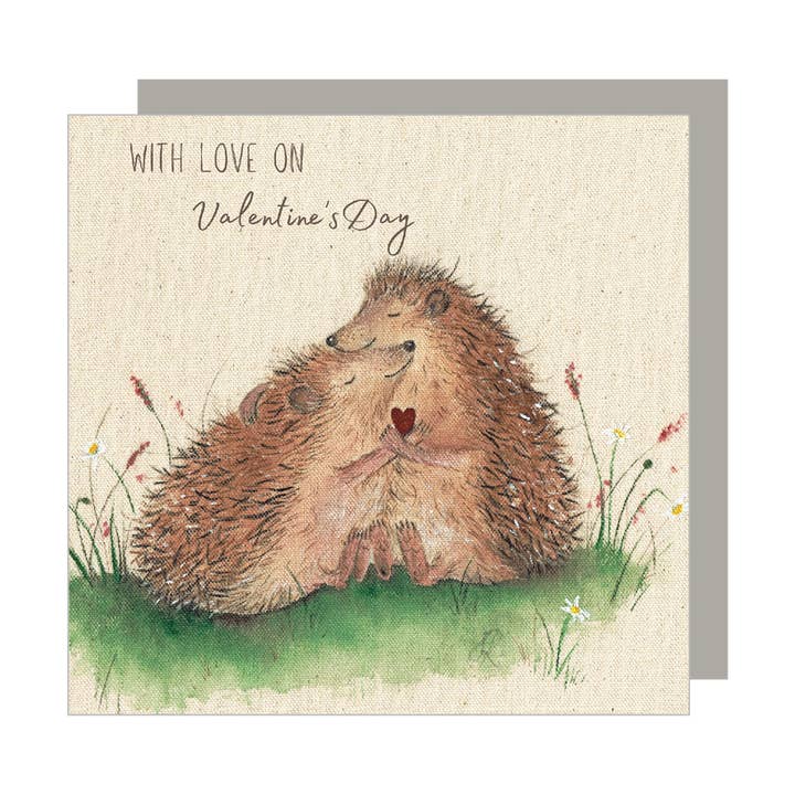 Tarjeta de San Valentín de Heggie Hugs para venta al por mayor de Love Country