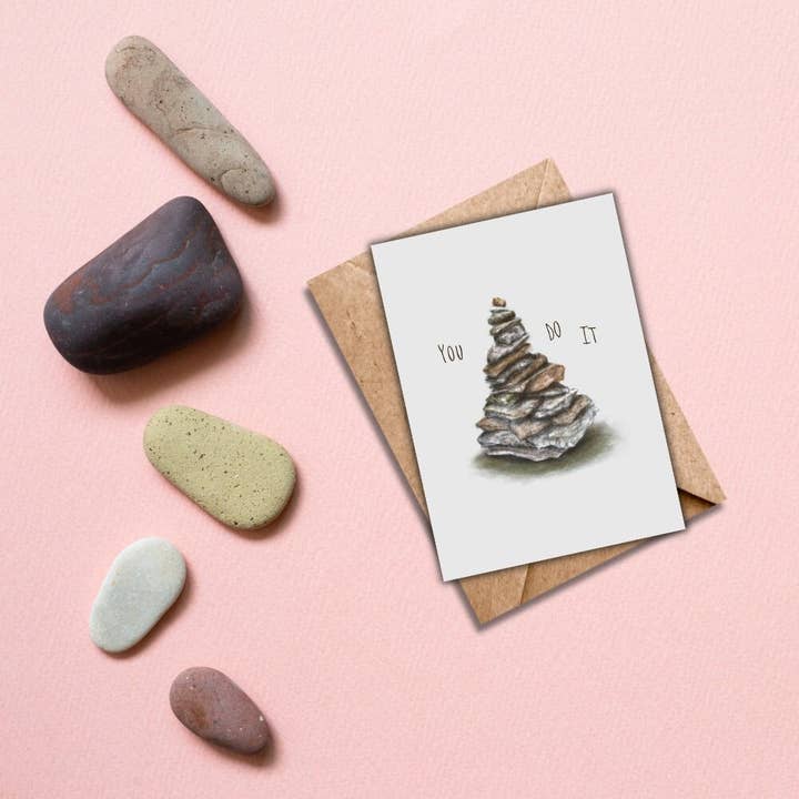 You Cairn Do It|Wenskaart|Wandelwenskaart voor wholesale door Mile Markers