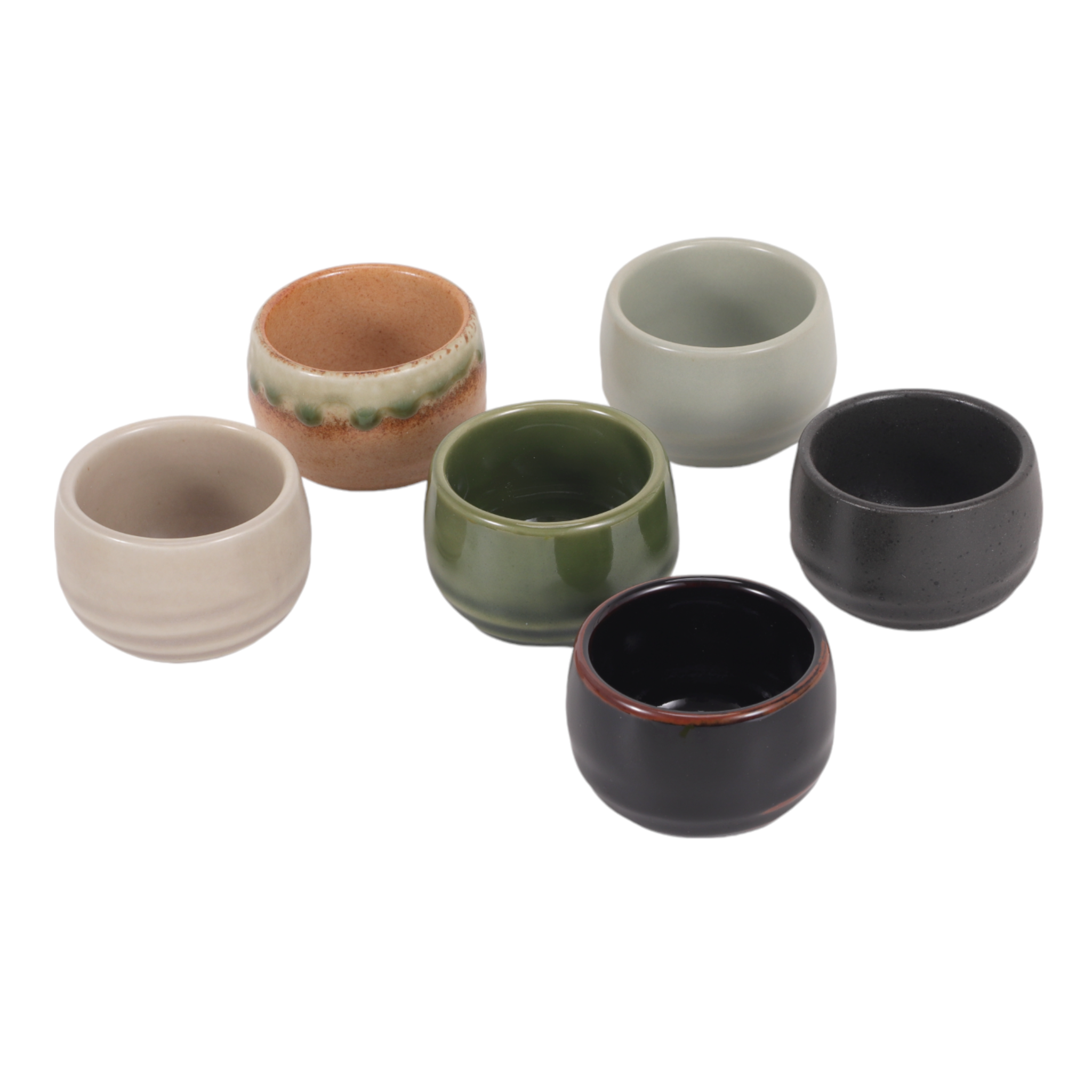 Urban Tokyo – wholesale Coffee/tea cup – 24 Piece Assortment 2.5"D Sake or Tea Cups Set (1/8)3