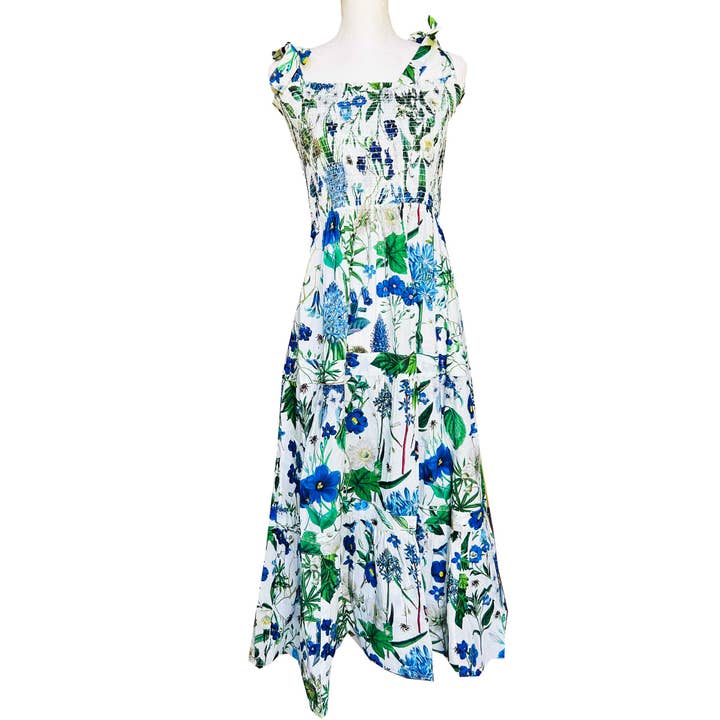 Rosehip Design - Venta al por mayor Vestido - Mujer - Vestido de verano Tropez, color cobalto
