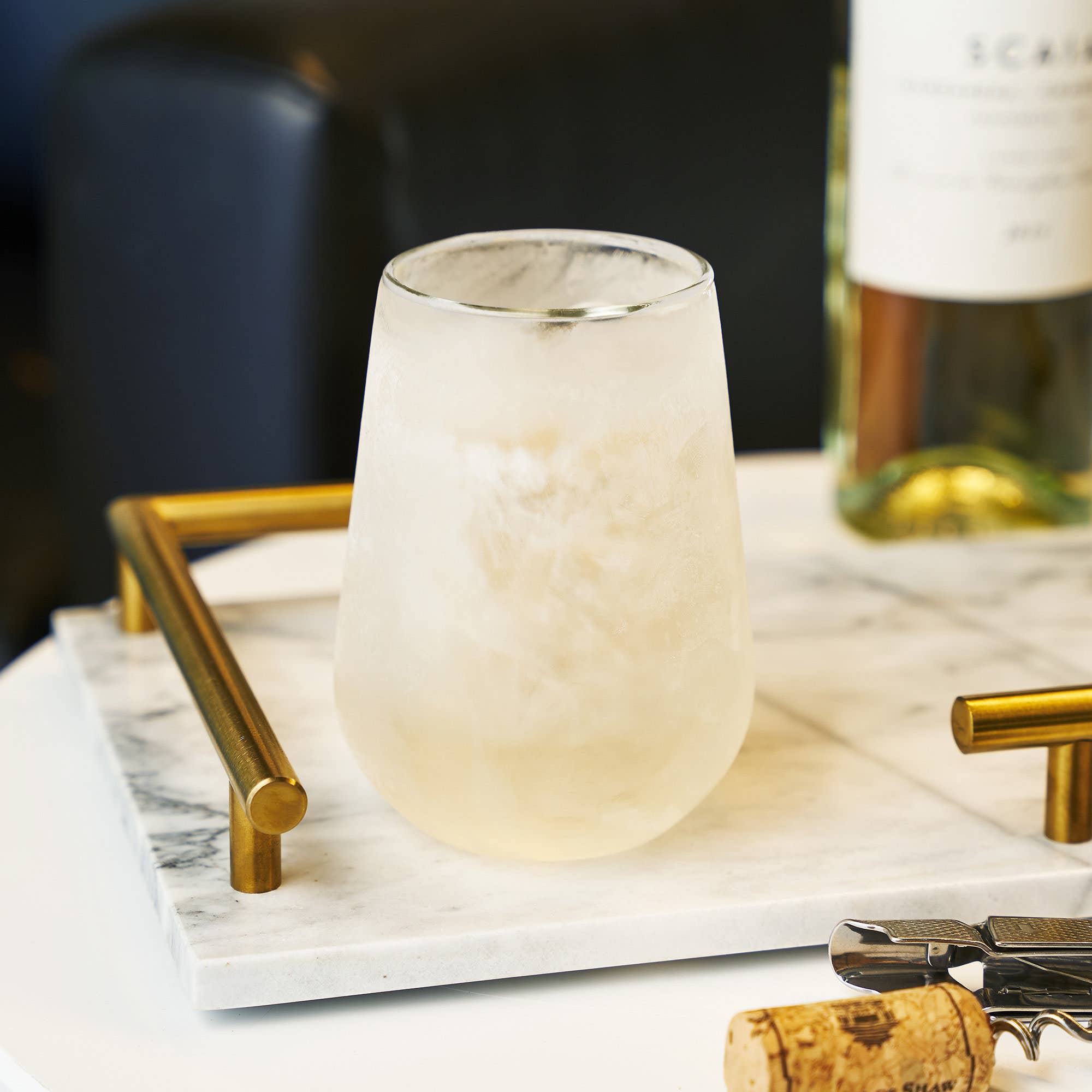 Viski - Vente Verres à vin - Verre à vin réfrigérant à double paroi Glacier™ avec gel rafraîchissant3