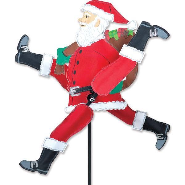 Whirligig - Running Santa for wholesale by Premier Kites & Designs