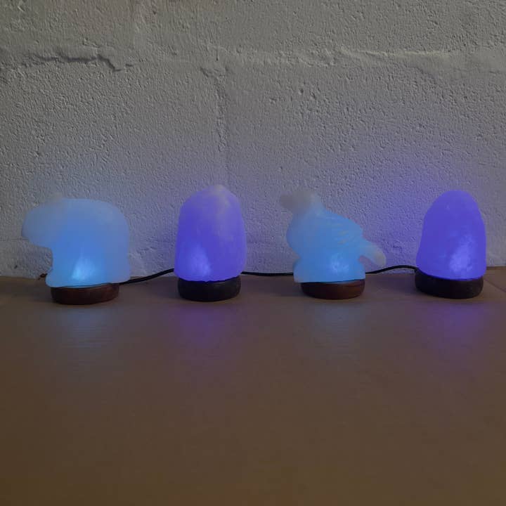 Heaven Spring Ltd โ wholesale Salt lamp โ Samples Sale - White USB LED Salt Lamps Lot of 42