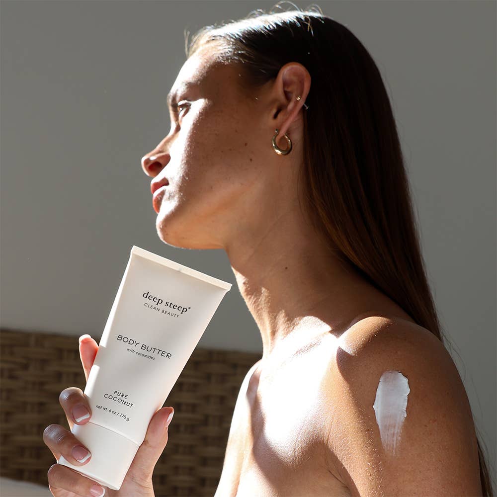 Deep Steep Clean Beauty - Wholesale Body Balm/Butter - Body Butter - Pure Coconut 6oz1