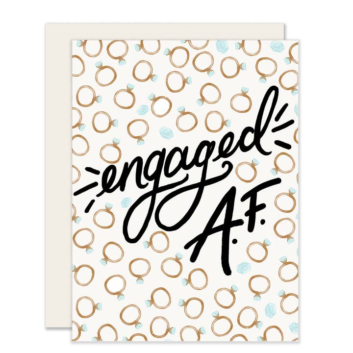 Verloofd Af Kaart | Verlovingskaart voor wholesale door Slightly Stationery