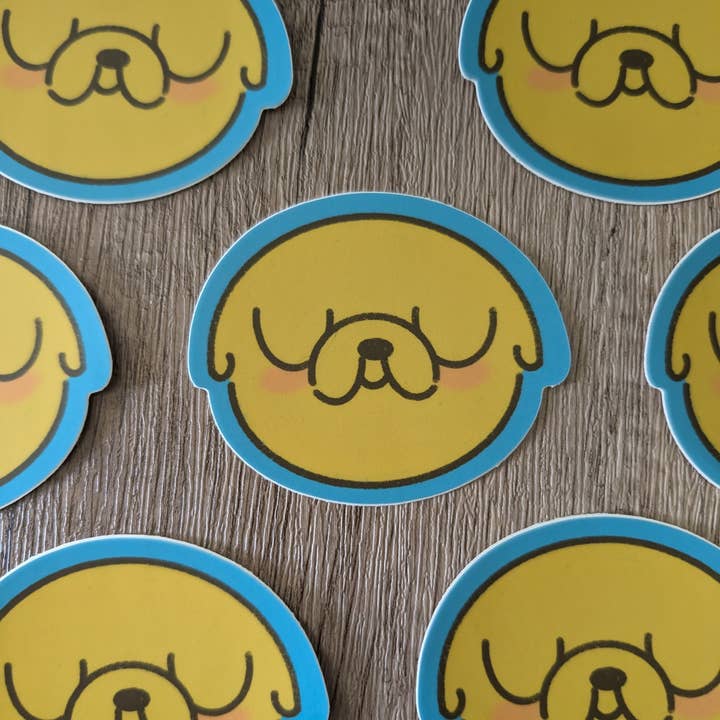 Sadsquatch – wholesale Sticker – Finn and Jake - Cute Adventure Time Vinyl Sticker4