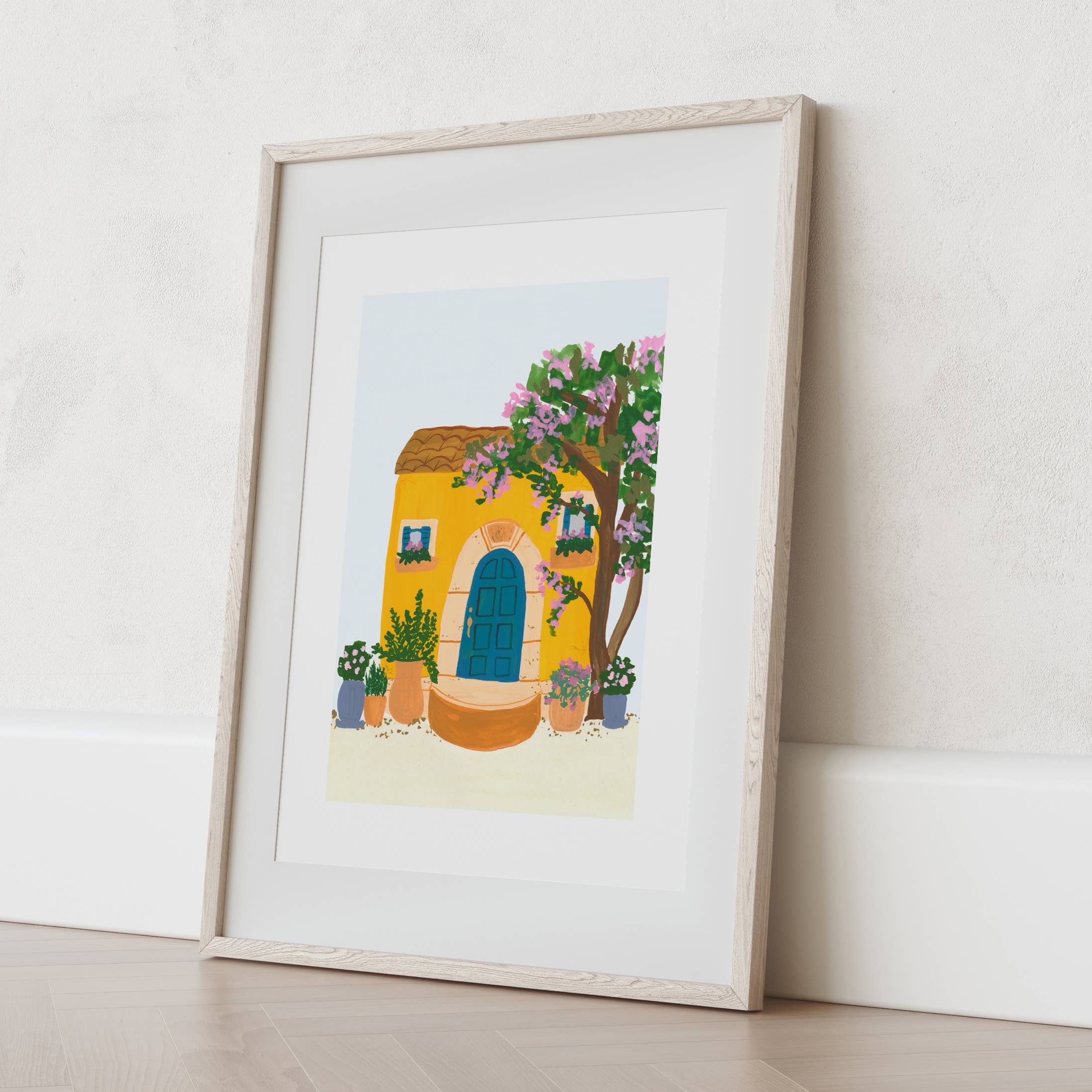 Emerald and Ivy Studios LLC – Engroshandel Kunsttryk – Gul Toscansk Hus Kunsttryk1