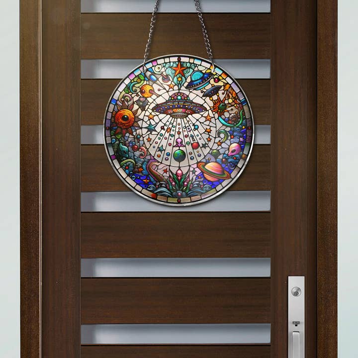 Merchemy - Wholesale Ornament - Spaceship Cosmo Ornament ACRYLIC Window Hanging Decor 6