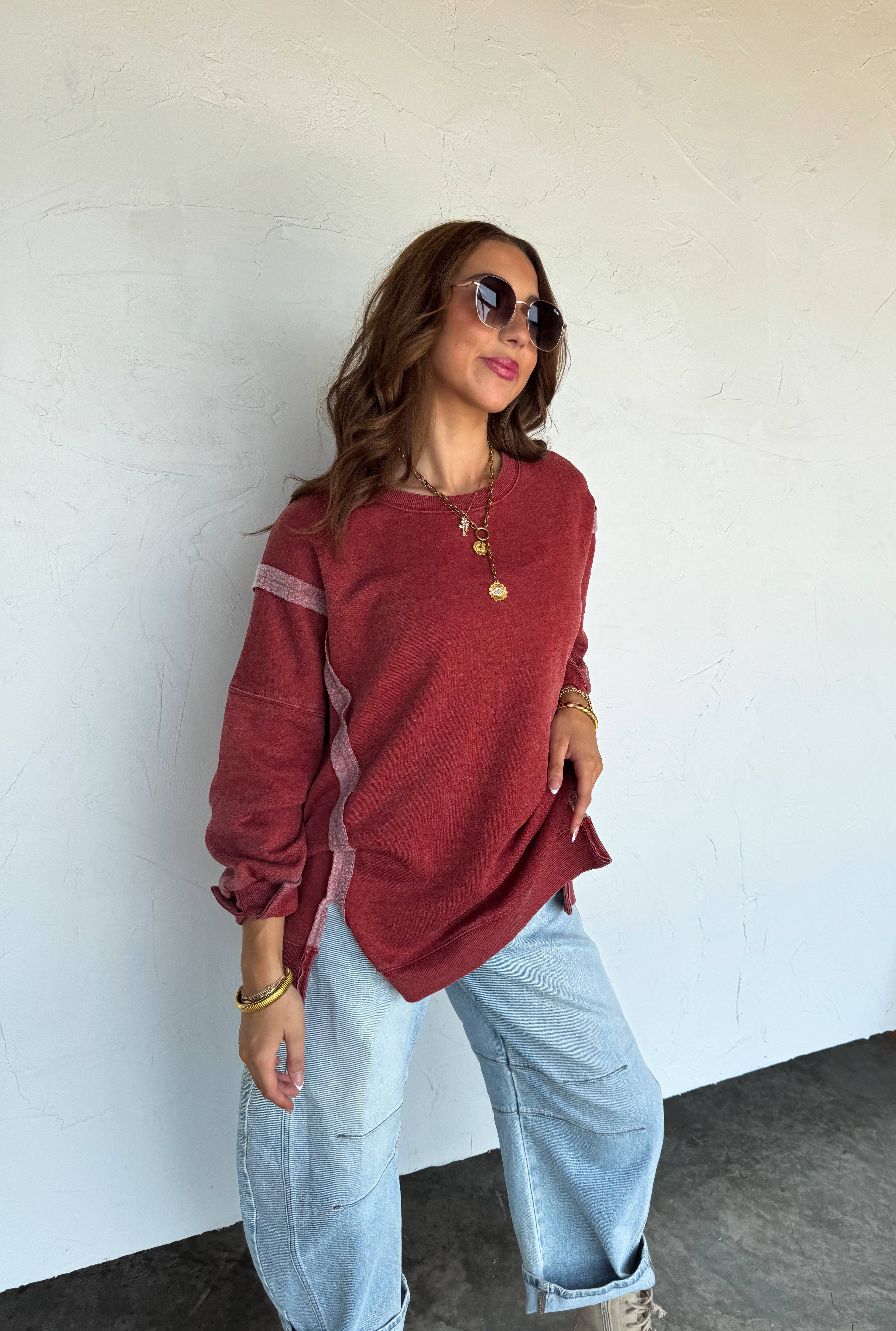 BLAKELEY - Wholesale Sweatshirt - Women's - FALL COLORS CLASSIC CREW PULLOVER14