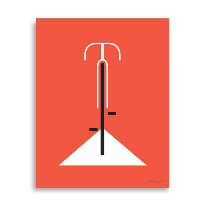 Simple Bicycle Art Print for wholesale by Just Eleanor