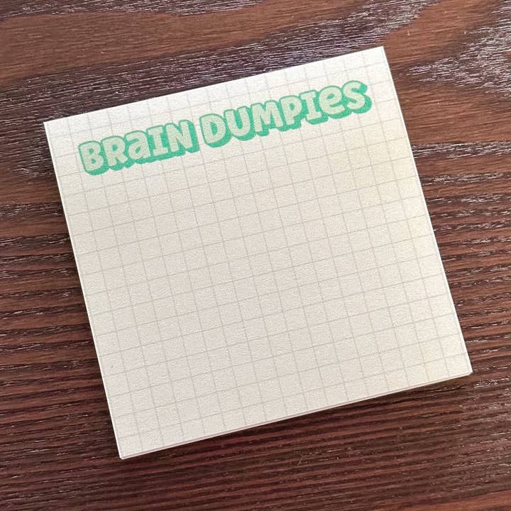 Brain Dumpies Post-it® | Notes autocollantes amusantes | Cadeau de bas de Noël pour la vente par Erin Dayhaw