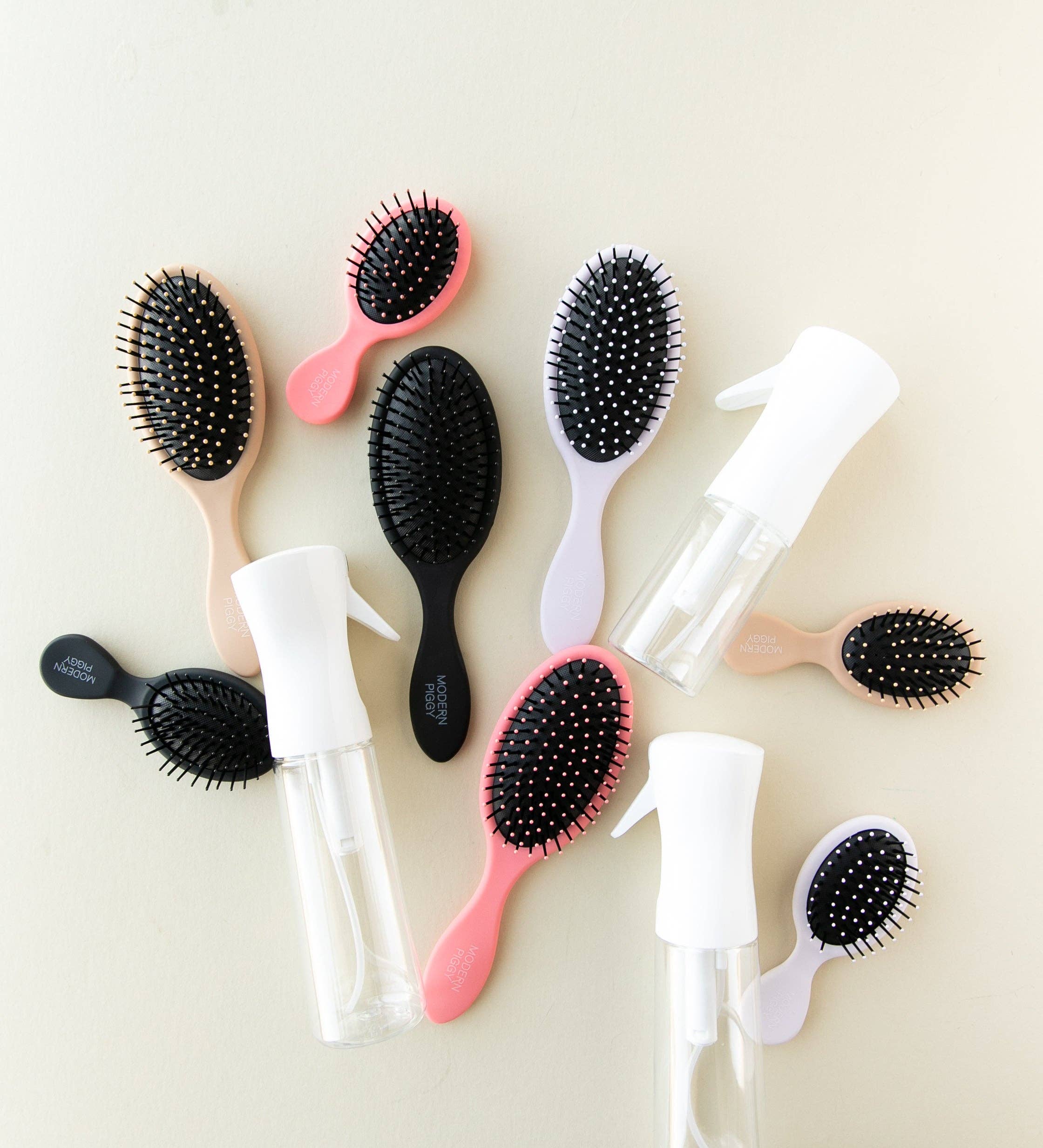 Modern Piggy - Wholesale Hair Brush/Comb - Black | Small Brush3
