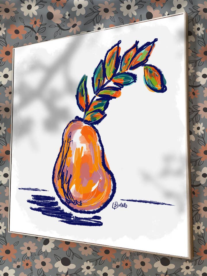 Colorful Botanical Sketch | Matte Art Print for wholesale by Beki Marquardt