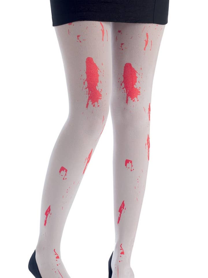 Blood Stain Tights - White for wholesale by P'tit Clown