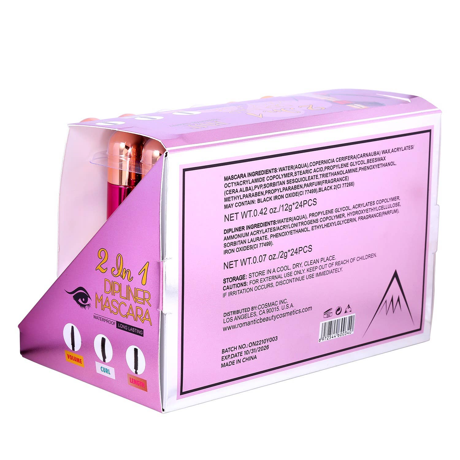 Diacly - Wholesale Mascara - 24 PC 2 In 1 Lasting Dipliner Mascara2