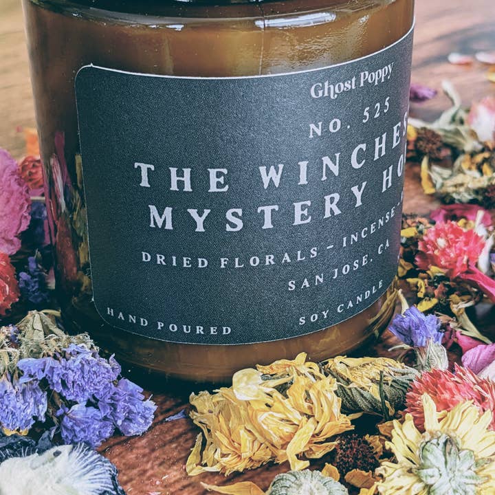 Ghost Poppy - Wholesale Jar/Filled Candle - The Winchester Mystery House Candle3