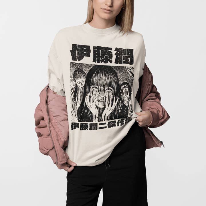 KILLER RETRO - Wholesale Screen printed t-shirt – unisex - Uzumaki Japanese Retro Anime Graphic Tee.1