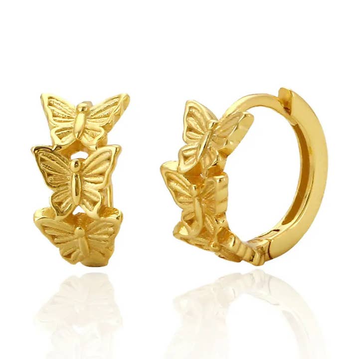 FARFALLA Øreringe | 925 sølv for engroshandel hos NaturallyNatural