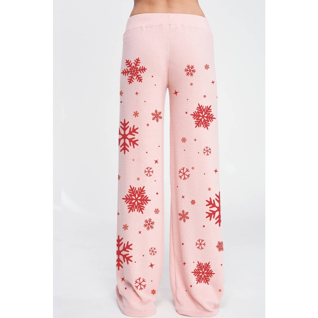Phil Love - Vendita all'ingrosso Completo top e pantaloni (NON loungewear) - Donna - Set di abbigliamento da salotto in morbida spazzola Snowflake Allover4