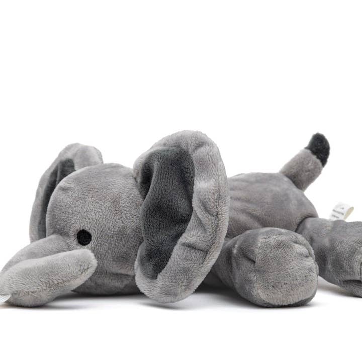 KINREX - Venta al por mayor Clip para chupete - Bebé - Chupete gris con forma de elefante bebé, animal de peluche con forma de elefante, 7 pulgadas