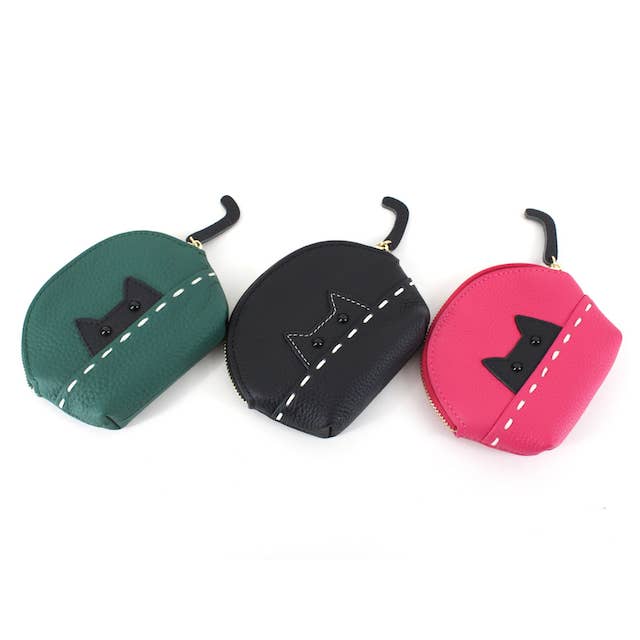 Pretty Persuasions - Venta al por mayor Monedero - Mujer - Monedero de piel con forma de gatito PL24015 con llavero12