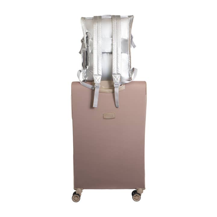 Magid - Wholesale Backpack - Women's - Joan & David Tubular Quilted Metallic Puffer Nylon 18-Inch Workbook Backpack4