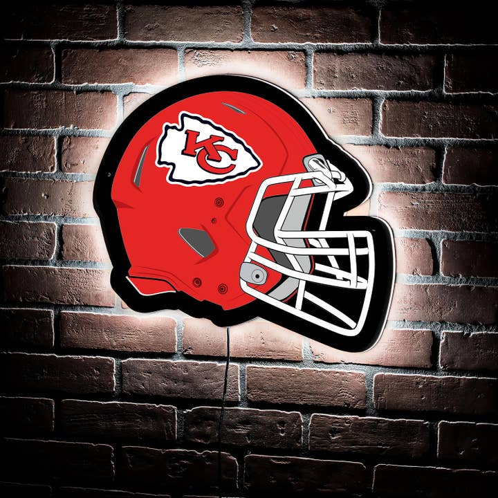 LED Wall Decor, Helmet, Kansas City Chiefs for wholesale by Evergreen Enterprises