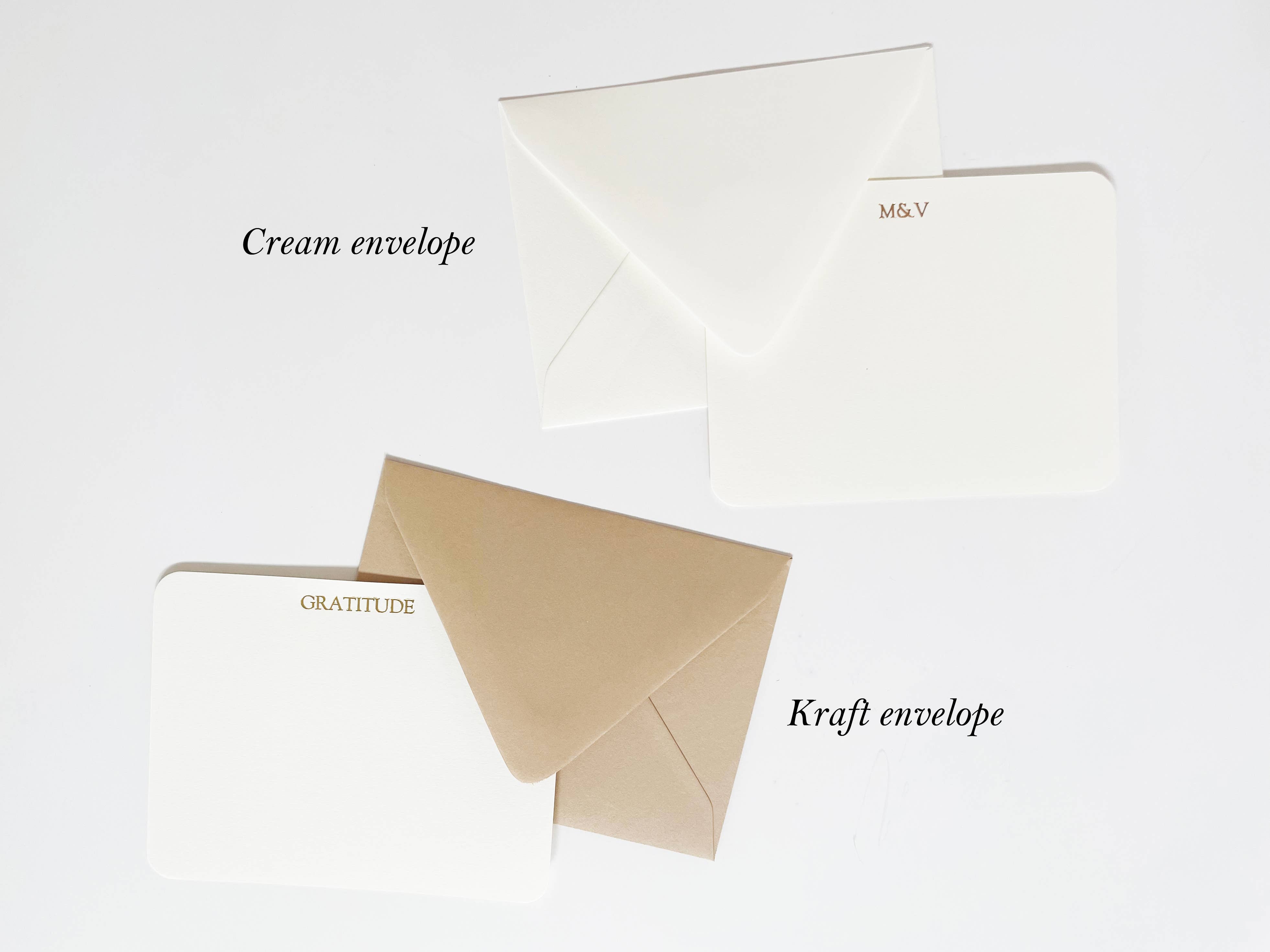 Studio Portmanteau - Wholesale Stationery/Notecard Set - Custom Text Letterpress Scalloped Flat Greeting Card3