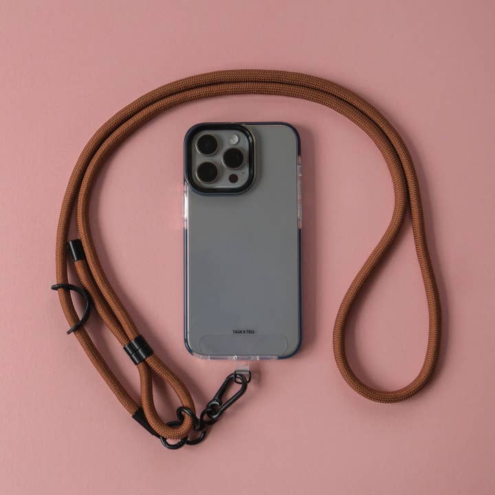 Brown Crossbody Rope Lanyard Adjustable Phone Strap for wholesale by Talk and Tell
