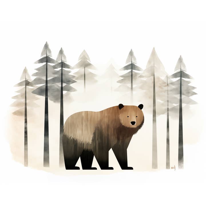 Ours 2 pour la vente par Paper Lion Art