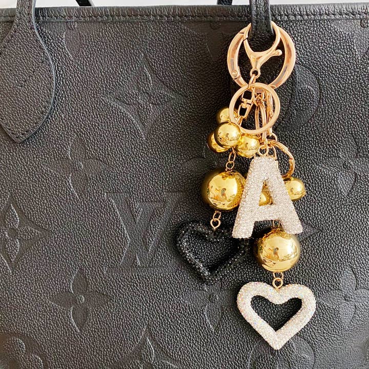 Ellison+Young - Wholesale Keychain - Women's - It Girl Glam Initial Key Chain34