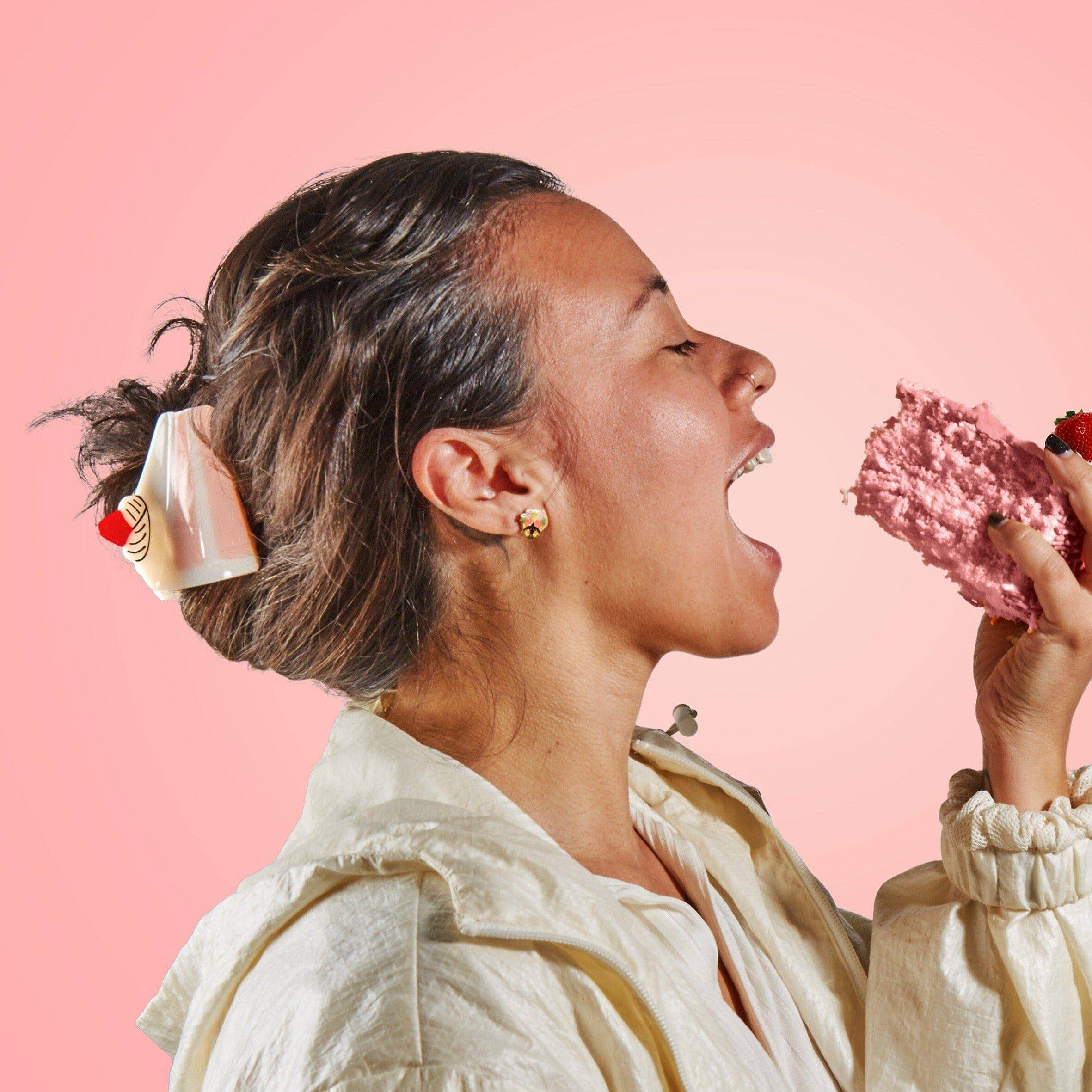 Jenny Lemons – wholesale Hair clip – Women’s – Midi Cake Slice Hair Claw Clip4