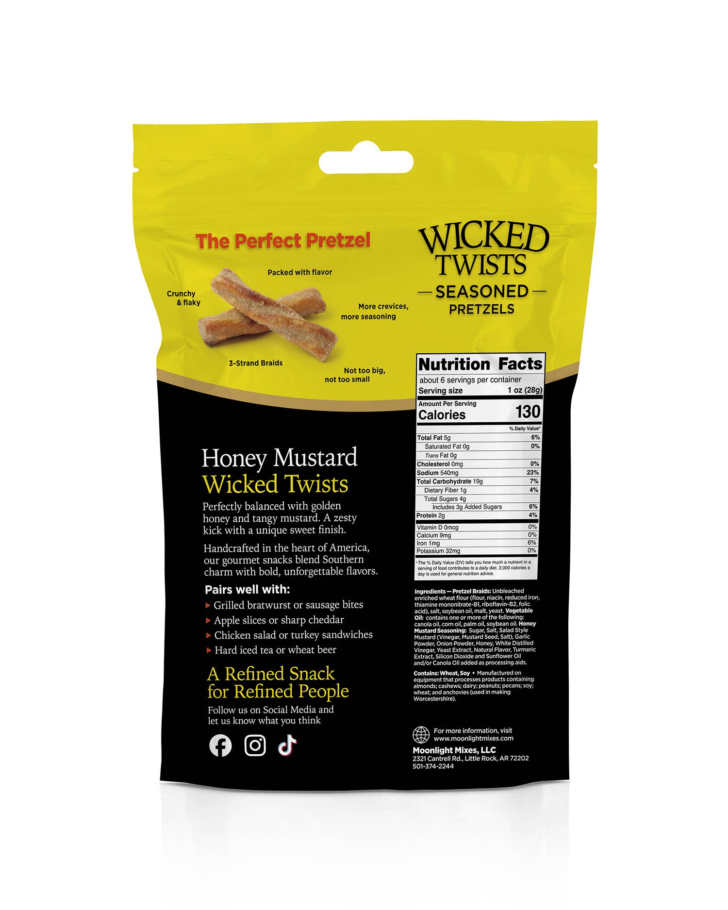 Moonlight Mixes - Wholesale Pretzels - Wicked Twist Honey Mustard 5.5oz1